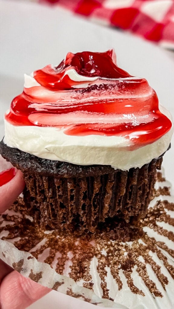  IMG_3956-576x1024 Easy Cherry Chocolate Cupcakes  