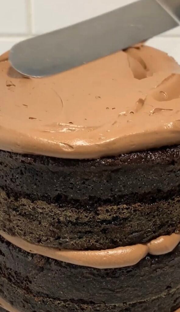  IMG_5131-591x1024 3 Layer Chocolate Buttercream Cake  
