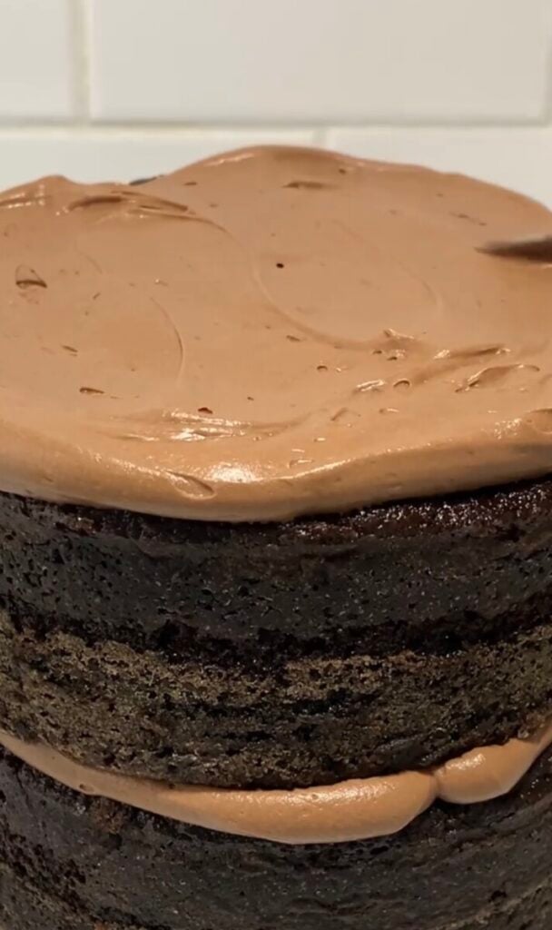  IMG_5132-608x1024 3 Layer Chocolate Buttercream Cake  