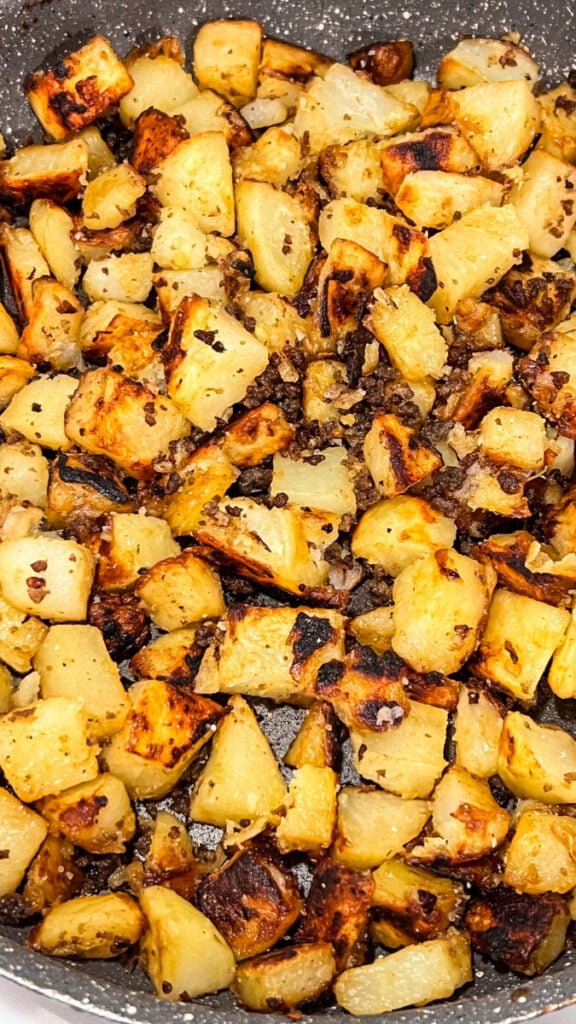 IMG_5245-576x1024 Hearty Ground Beef and Potatoes Skillet