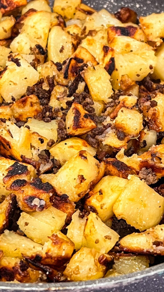 IMG_5250-576x1024 Hearty Ground Beef and Potatoes Skillet