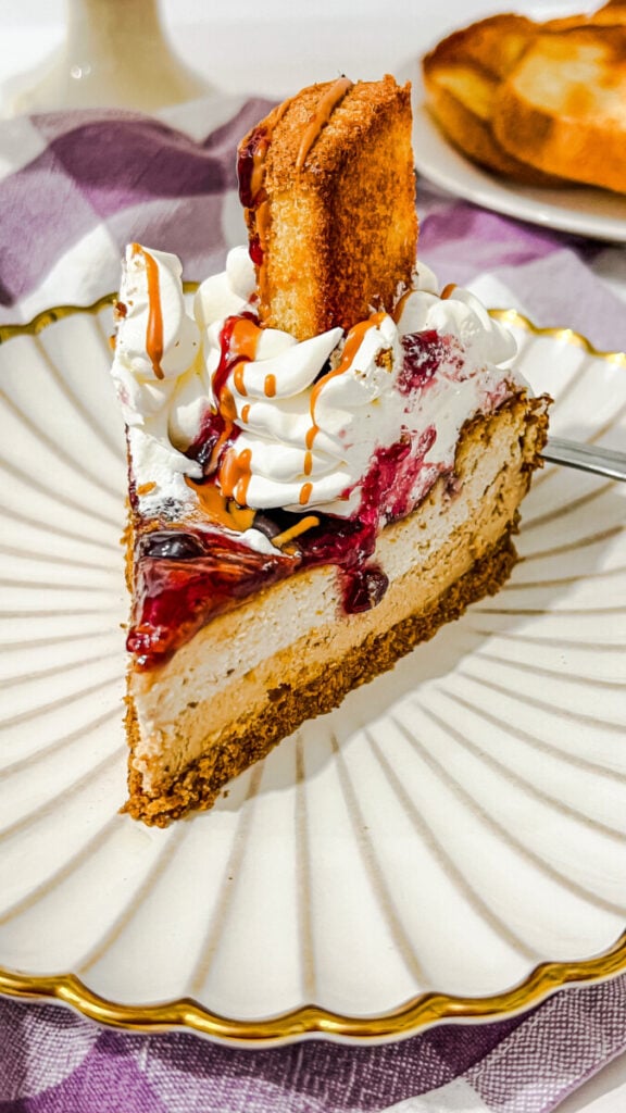 IMG_6337-576x1024 Peanut Butter and Jelly Cheesecake