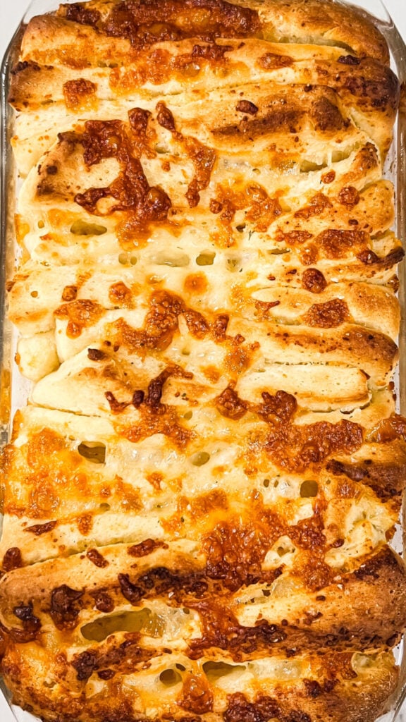 IMG_7051-576x1024 Homemade Garlic Cheese Pull Apart Bread