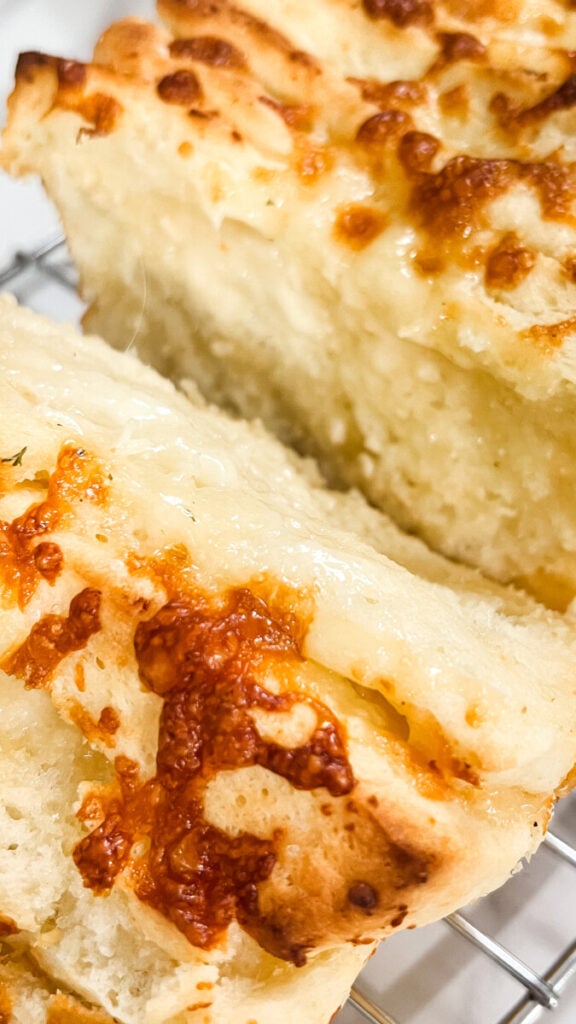 IMG_7066-576x1024 Homemade Garlic Cheese Pull Apart Bread