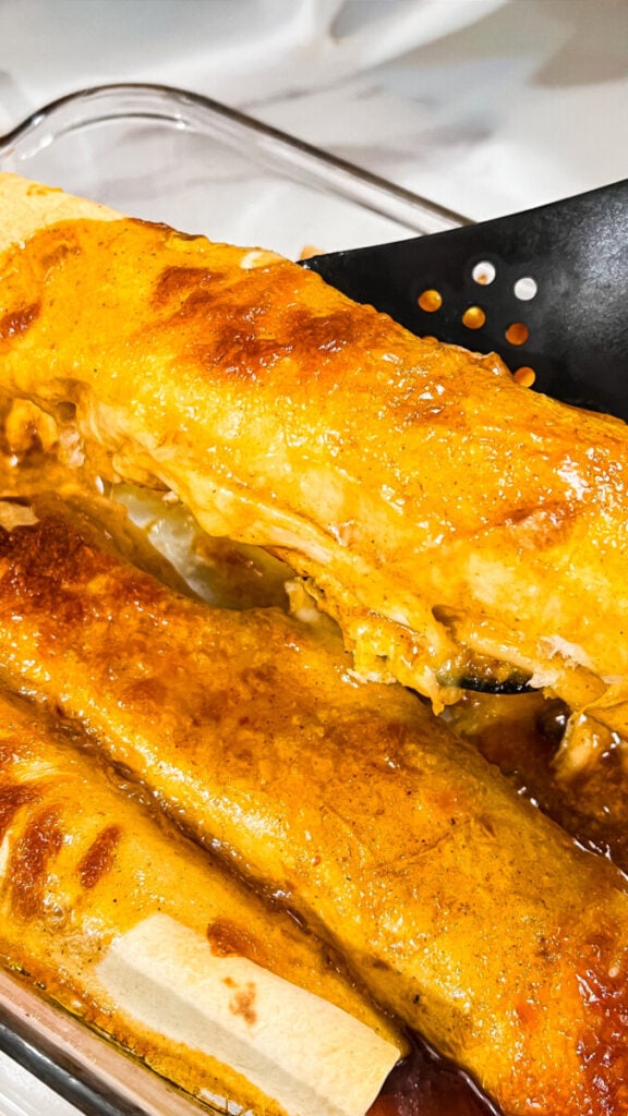  IMG_7143-576x1024 Oven Baked Cheesy Chicken Enchiladas  