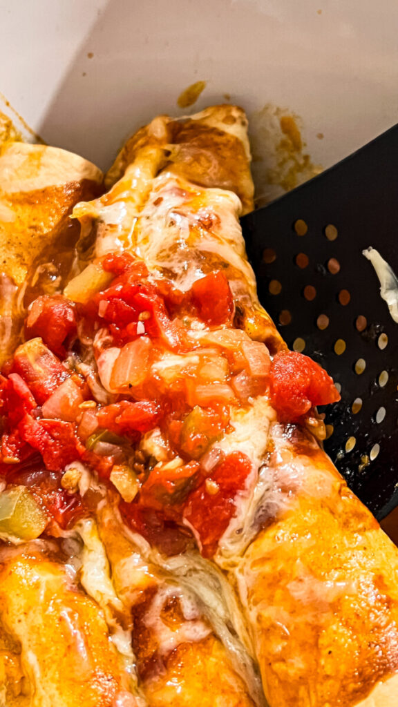  IMG_0033-576x1024 Crockpot Cheesy Beef Enchiladas  
