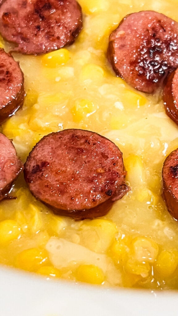  IMG_0535-576x1024 Crockpot Cheesy Corn and Kielbasa  