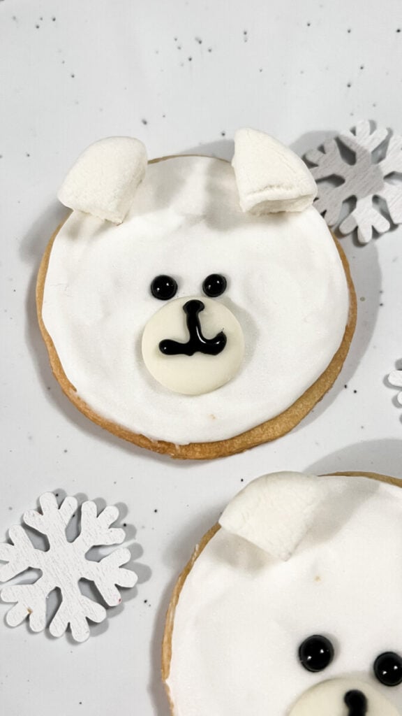 IMG_0589-576x1024 Easy Decorated Polar Bear Cookies