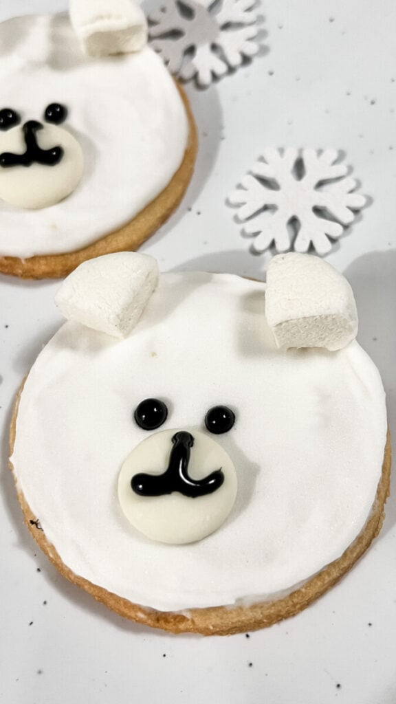 IMG_0590-576x1024 Easy Decorated Polar Bear Cookies