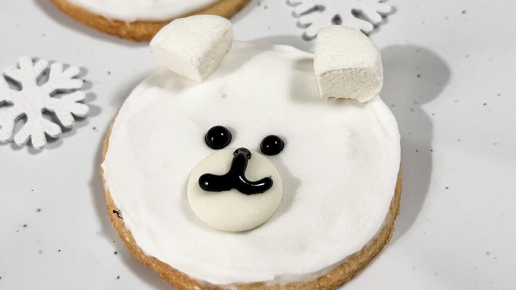 IMG_0592-1024x576 Easy Decorated Polar Bear Cookies