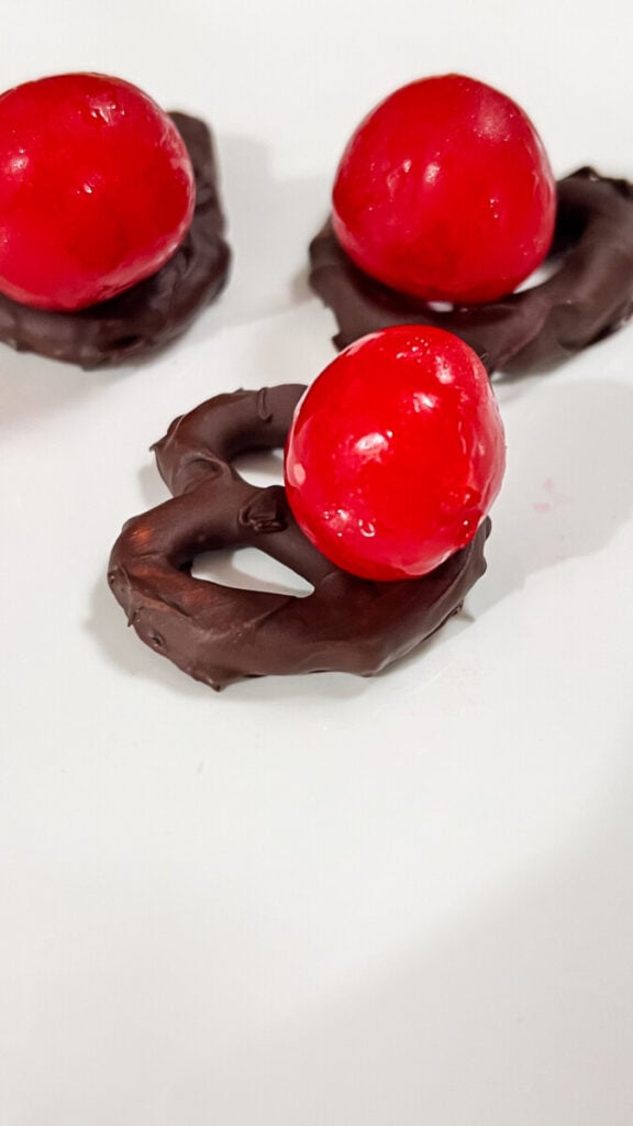 IMG_1683-576x1024 Rudolph Noses Chocolate Pretzels