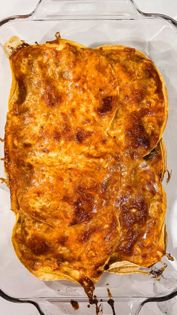  IMG_2817-576x1024 Beef Enchilada Casserole with Corn Tortillas  