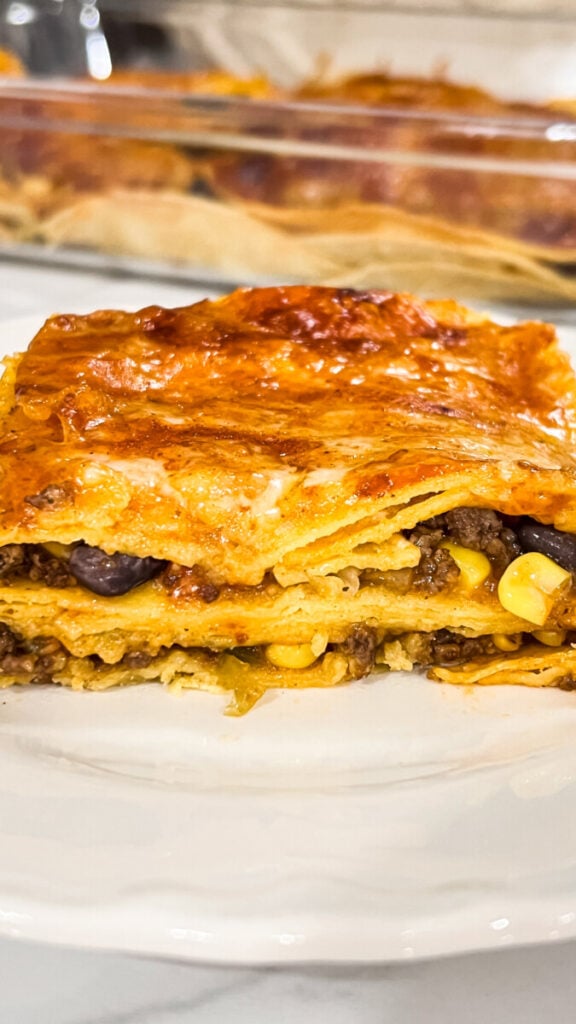  IMG_2824-576x1024 Beef Enchilada Casserole with Corn Tortillas  