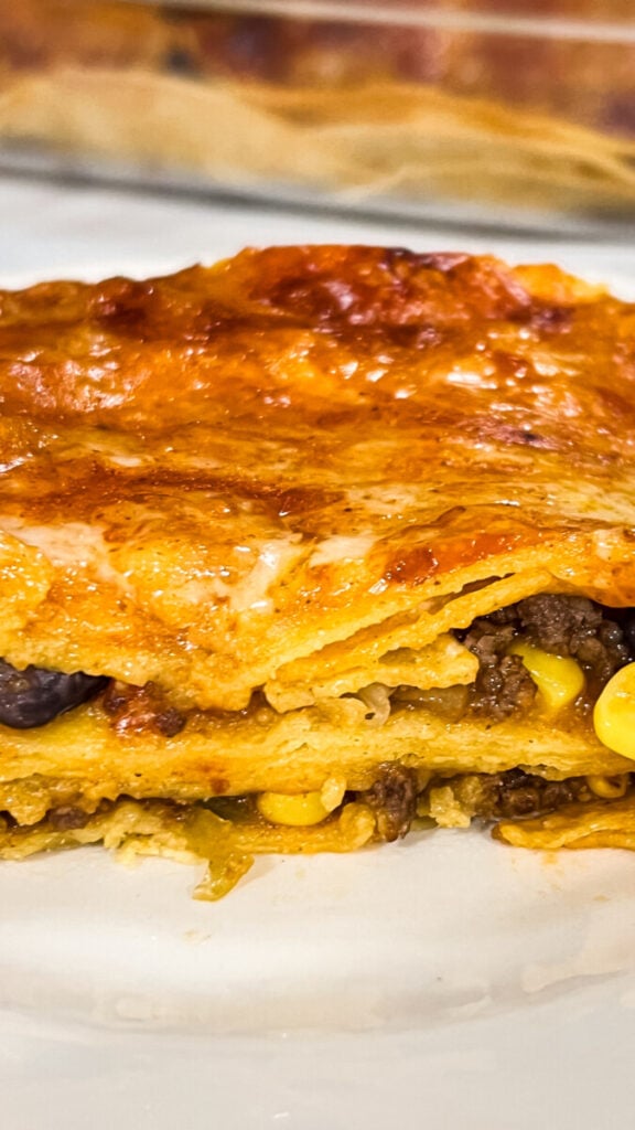  IMG_2828-576x1024 Beef Enchilada Casserole with Corn Tortillas  