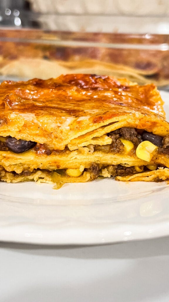  IMG_2829-576x1024 Beef Enchilada Casserole with Corn Tortillas  