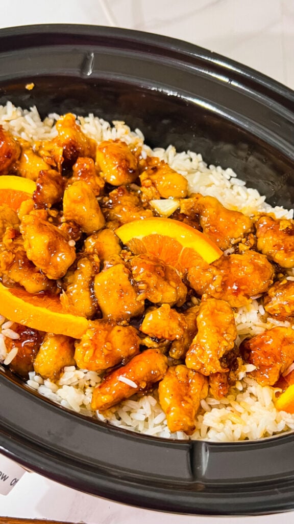 IMG_3585-576x1024 Crockpot Orange Chicken and Rice