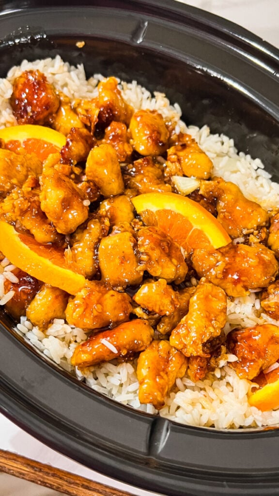 IMG_3586-576x1024 Crockpot Orange Chicken and Rice