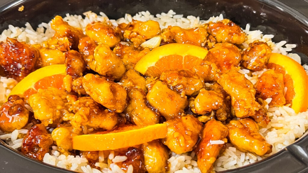 IMG_3591-1024x576 Crockpot Orange Chicken and Rice