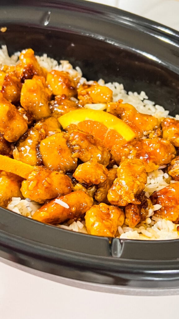 IMG_3594-576x1024 Crockpot Orange Chicken and Rice