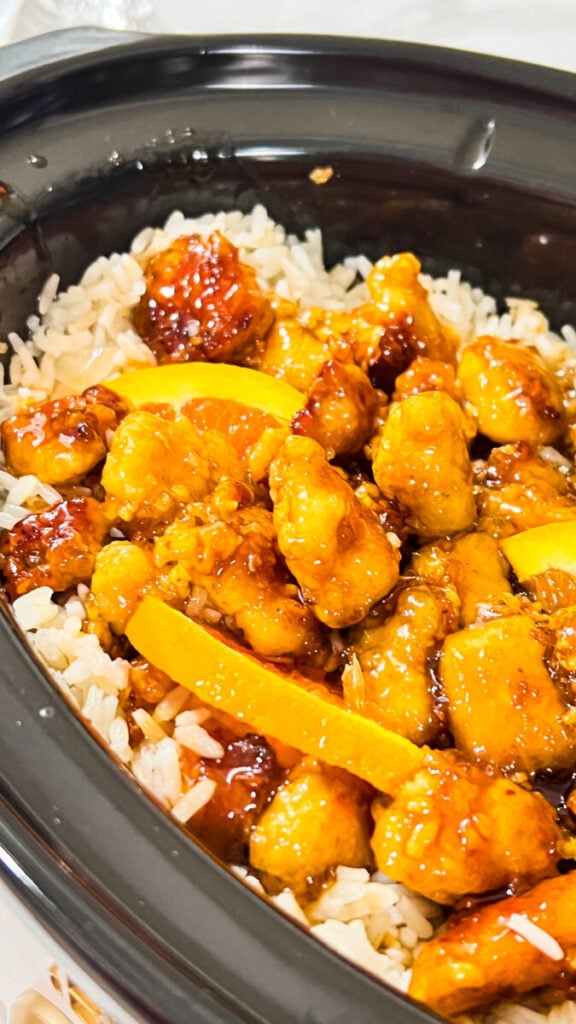 IMG_3595-576x1024 Crockpot Orange Chicken and Rice