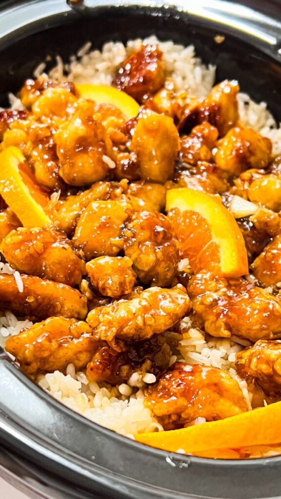 IMG_3596-576x1024 Crockpot Orange Chicken and Rice