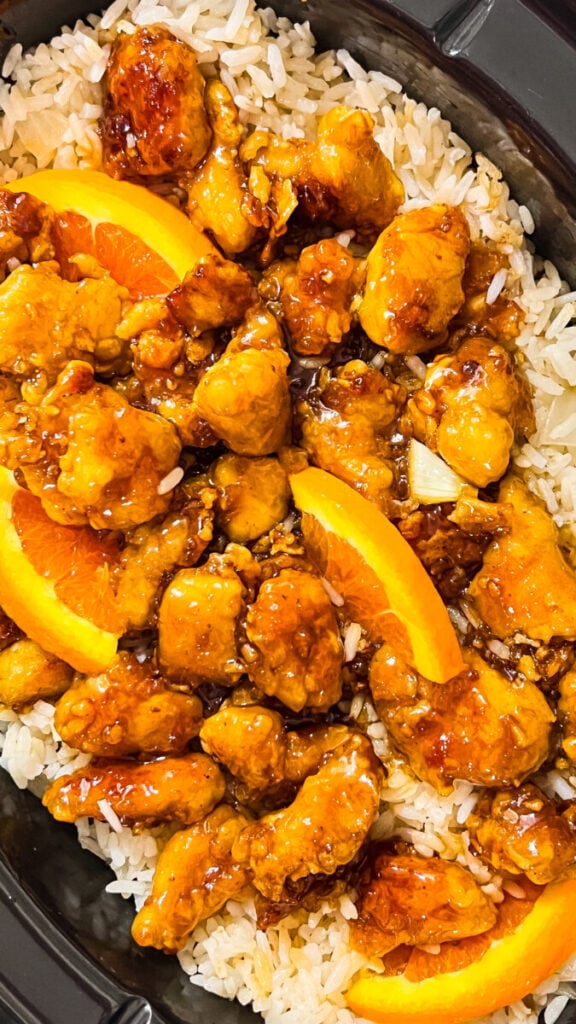 IMG_3607-576x1024 Crockpot Orange Chicken and Rice