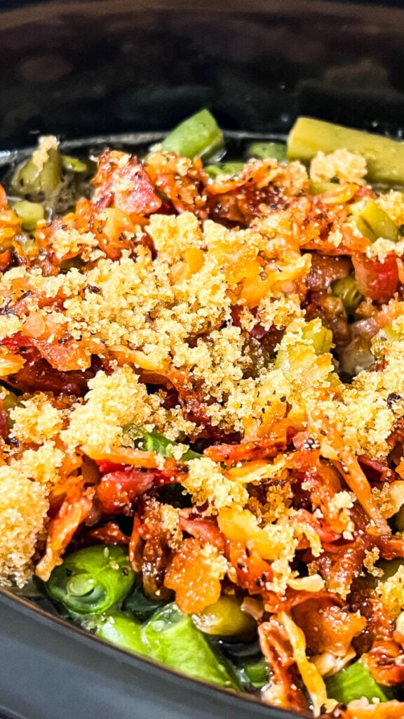 IMG_4074-576x1024 Crockpot Brown Sugar Bacon Green Beans