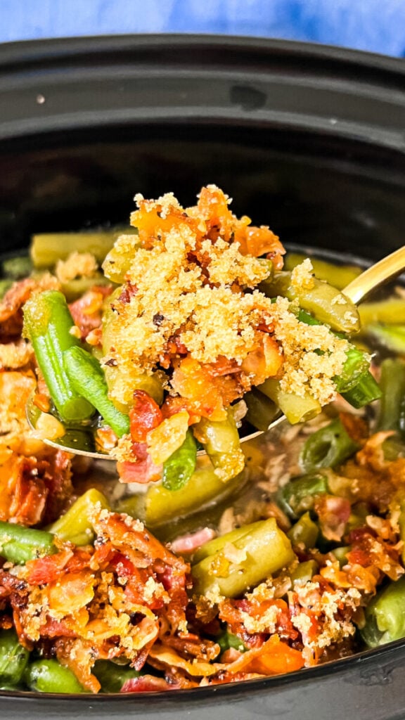 IMG_4092-1-576x1024 Crockpot Brown Sugar Bacon Green Beans