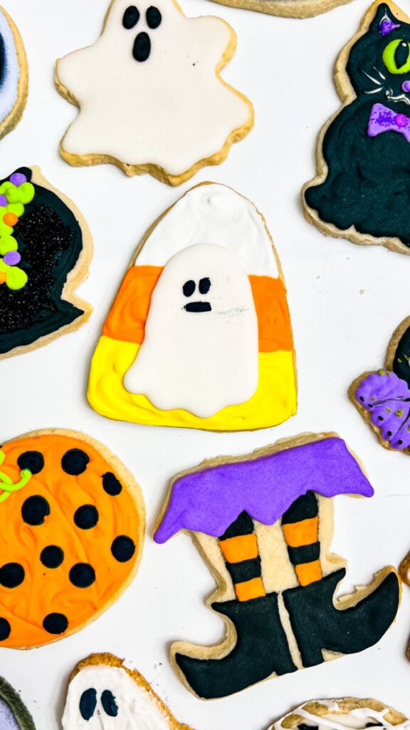 IMG_9526-576x1024 Ghost Candy Corn Cookies