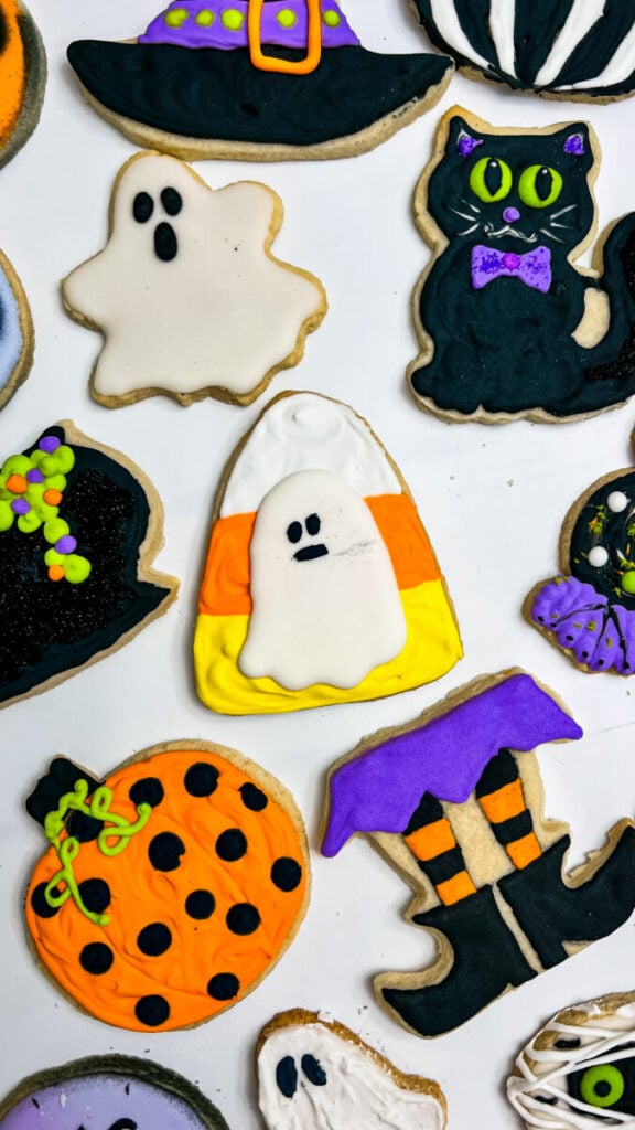 IMG_9529-576x1024 Ghost Candy Corn Cookies